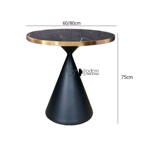 Bàn tiếp khách mặt đá viền vàng TE1547-08EC Bàn tiếp khách mặt đá viền vàng TE1547-08EC