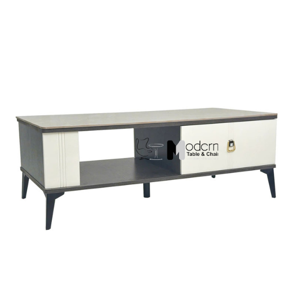 Bàn trà chữ nhật phòng khách 1m2 mặt đá xám TS1006-12E