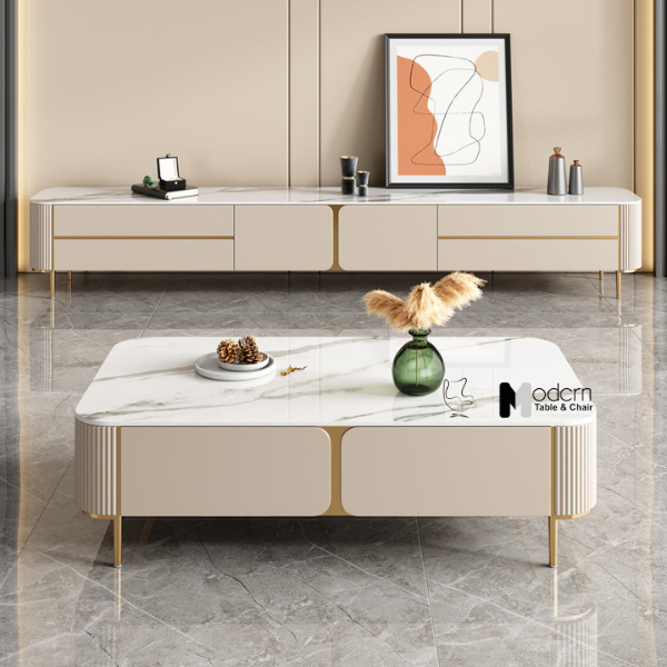Bàn trà bàn sofa phòng khách mặt đá 1m3 TS1002-13E