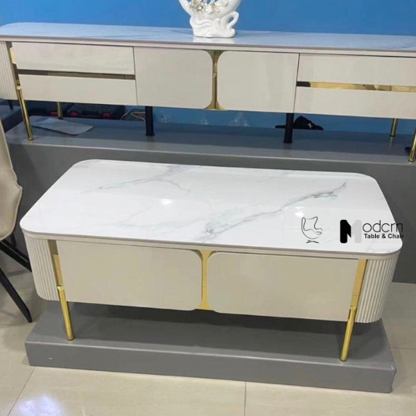 Bàn trà bàn sofa phòng khách mặt đá 1m3 TS1002-13E