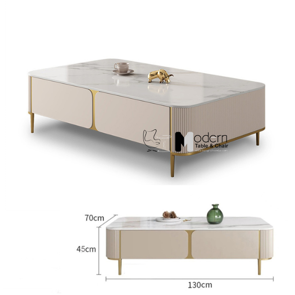 Bàn trà bàn sofa phòng khách mặt đá 1m3 TS1002-13E