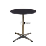 Bàn tròn D60cm tiếp khách cafe mặt gỗ TE1552-06W