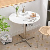 Bàn tròn D70cm tiếp khách cafe mặt gỗ TE1552-07W