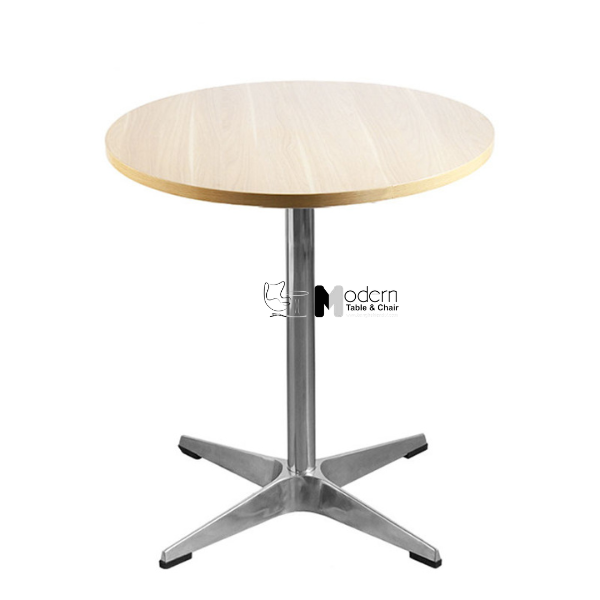 Bàn tròn D70cm tiếp khách cafe mặt gỗ TE1552-07W