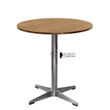 Bàn tròn D80cm tiếp khách cafe mặt gỗ TE1552-08W