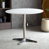 Bàn tròn D80cm tiếp khách cafe mặt gỗ TE1552-08W