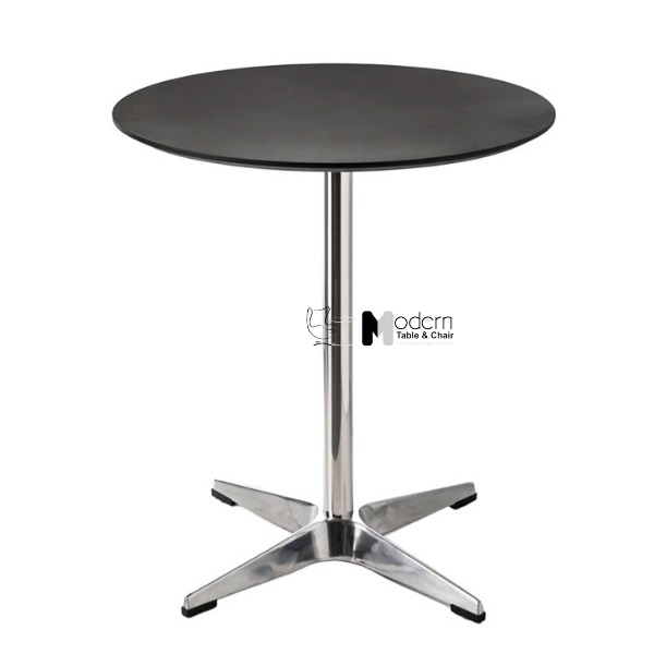 Bàn tròn D70cm tiếp khách cafe mặt gỗ TE1552-07W