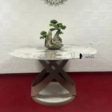 Bàn ăn mặt đá tròn hiện đại TN Univers-135E