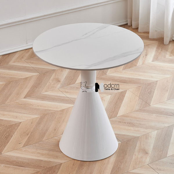 Bàn tròn tiếp khách mặt đá phiến D70cm TE KORIN-07E