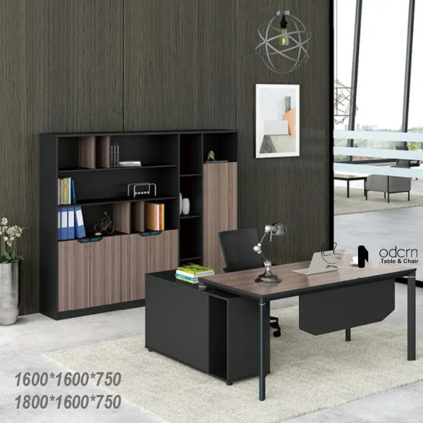 Bàn trưởng phòng 1m6 mặt gỗ MFC hiện đại TW2009-16W