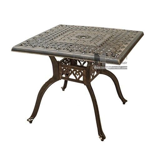 Bộ bàn ăn vuông sân vườn TE2004-80A_CC2017-A