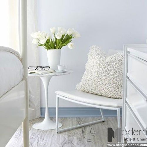 Bàn sofa góc Tulip mặt đá vân mây TE TULIP-05E