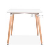 Bộ bàn ghế vuông TE DAW Tolix thép sơn nhập khẩu hiện đại