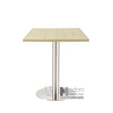 Bàn vuông gỗ 70 chân inox TE1504-07W