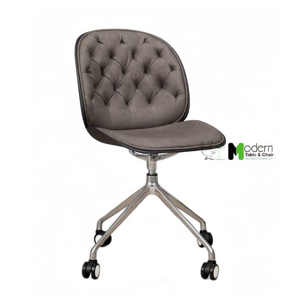 Ghế làm việc nhỏ gọn chân xoay có nệm Beetle 8-P1