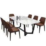 Bàn phòng ăn 2m2 chân gỗ Concorde 22