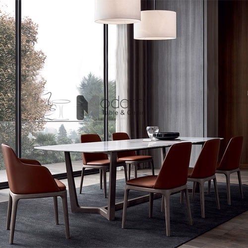 Ghế ăn gỗ ash nệm bọc simili Grace