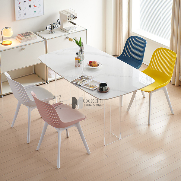 Ghế cafe trà sữa thân nhựa có nệm CC1574-P