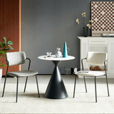 Ghế cafe tiếp khách nệm vải chân sắt xếp chồng CC3011-F