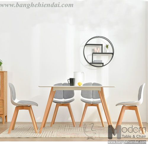 Ghế ăn lưng nhựa nêm vải DOLL-F