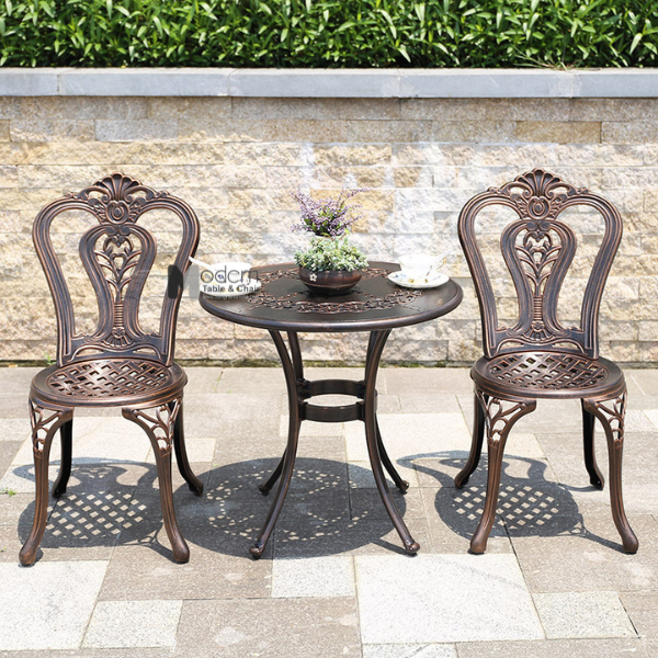 Bàn tròn nhôm đúc ban công TE2025-65A