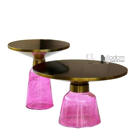 Bộ bàn sofa chân thuỷ tinh mặt kính cao cấp SL 0968_0970-75G