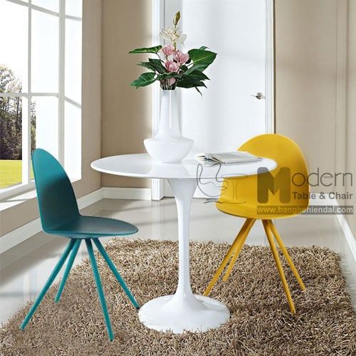 Bàn tiếp khách tròn composite TE TULIP-06S