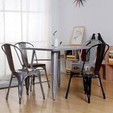 Bàn ăn vuông thép ngoài trời TE TOLIX-08T