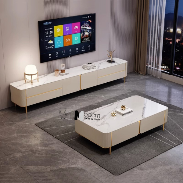 Bộ bàn trà và kệ tủ tivi phòng khách SL 1002-13/20E