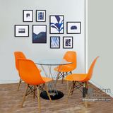 Bộ bàn ghế tiếp khách Cyclone A 08G và ghế DSR nhập khẩu