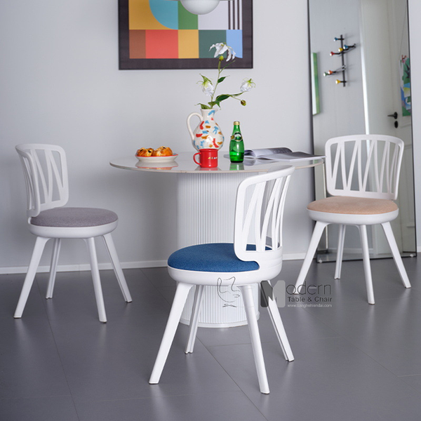 Ghế ăn phòng ăn lưng tựa nệm vải CC1575-F