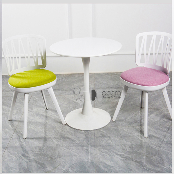 Bộ bàn cafe 2 ghế nệm vải TE TULIP 2-06C_CC1575-F