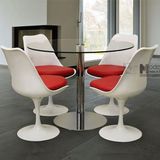 Bộ bàn ghế tiếp khách showroom TE1504 Tulip thân nhựa hiện đại HCM