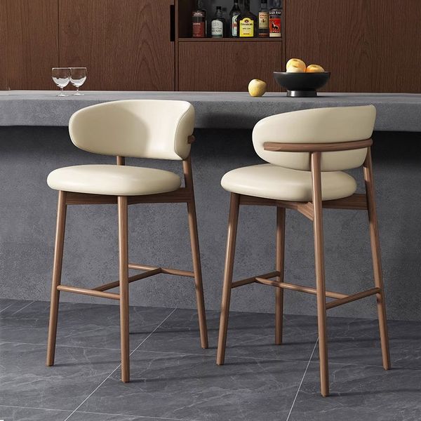 Ghế bar gỗ có lưng hiện đại CB LEO-75P