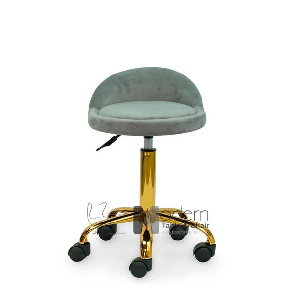Ghế bar chân vàng có bánh xe CB2258B-2F