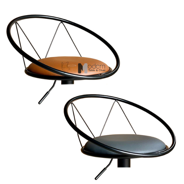 Ghế quầy bar lưng sắt tròn CB2289A-P