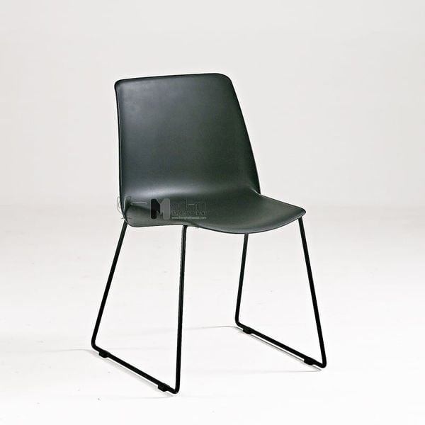 Bộ bàn tròn tiếp khách showroom 3 ghế nhựa hiện đại