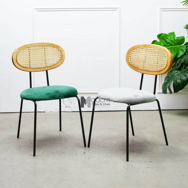 Bộ bàn cafe 2 ghế lưng mây TULIP 2-06C_CC1563-F