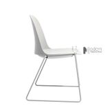 Ghế tiếp khách thân nhựa chân sắt vòng CC1577-S