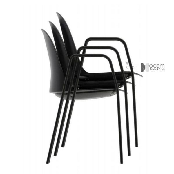 Ghế thân nhựa chân sắt có tay CC1578-S