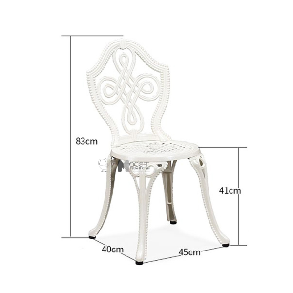 Ghế ăn ngoài vườn nhôm đúc CC2024A