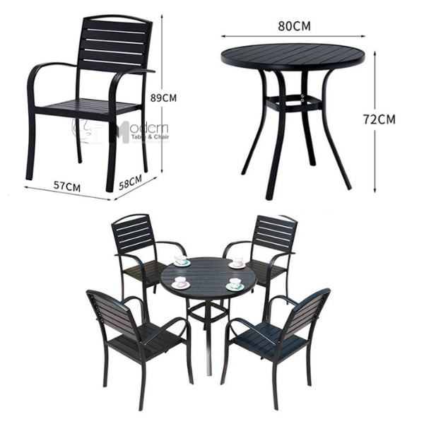 Ghế ngoài trời khung nhôm CC2028-A