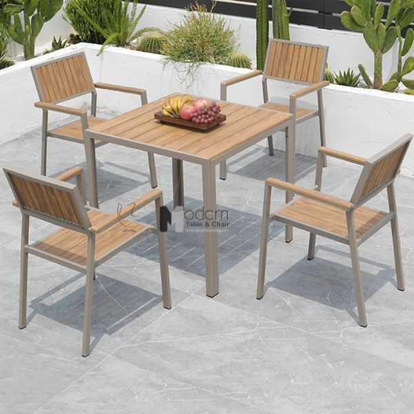 Ghế ăn gỗ nhựa khung nhôm CC2029-A