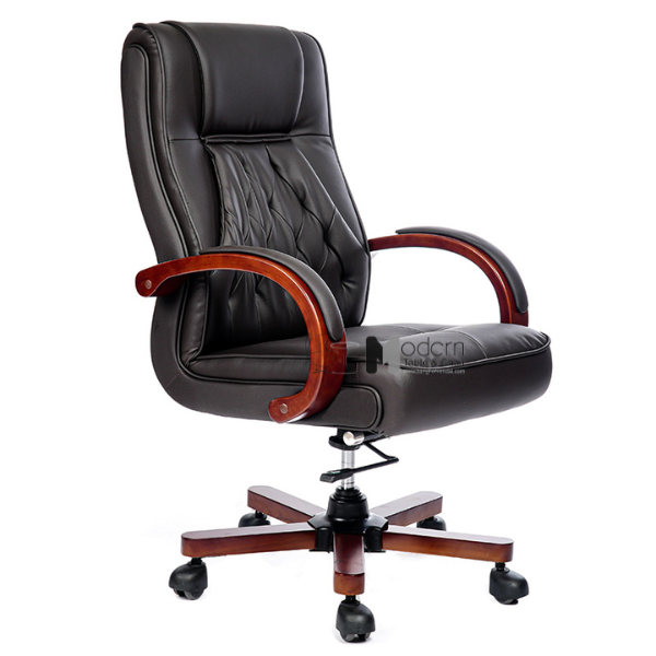 Ghế giám đốc chân gỗ giá rẻ CM4603-P