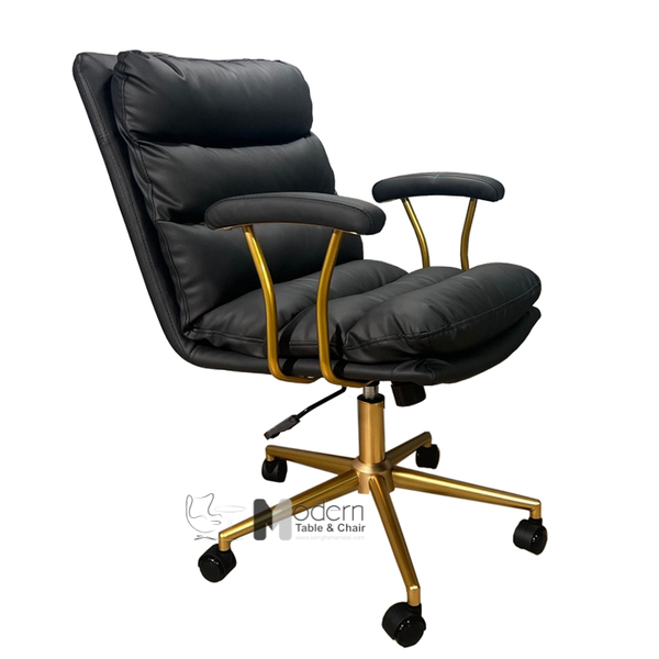 Ghế làm việc chân nhũ vàng CE1018-P