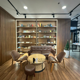 Ghế thư giãn gỗ uốn cong Shell Chair