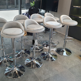 Ghế bar lễ tân nệm nhung tròn CB2258-F