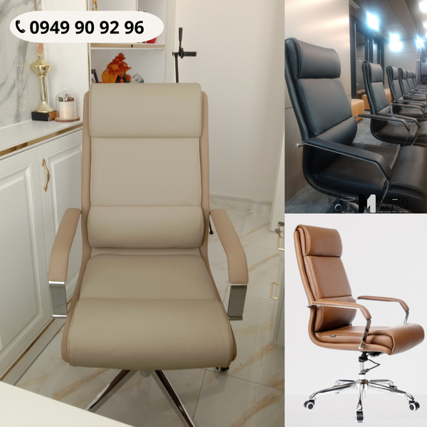 Ghế giám đốc nệm da hiện đại CM4417-P