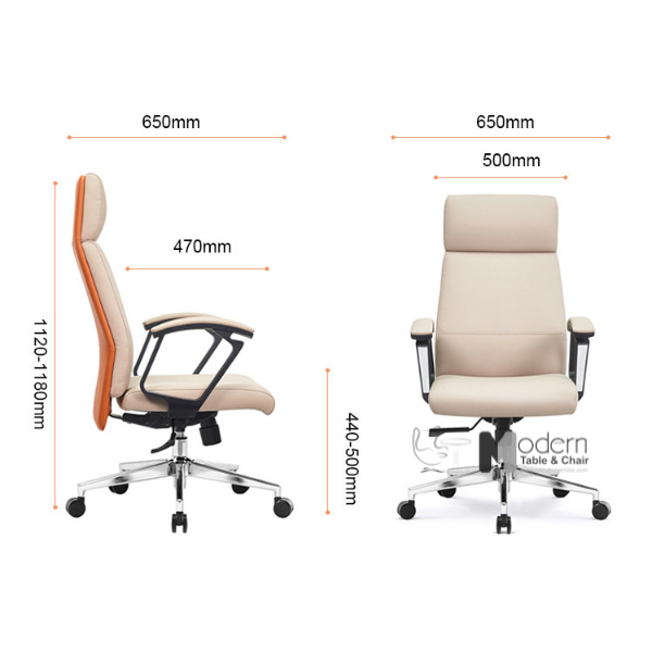 Ghế giám đốc nệm da hiện đại CM4430-P