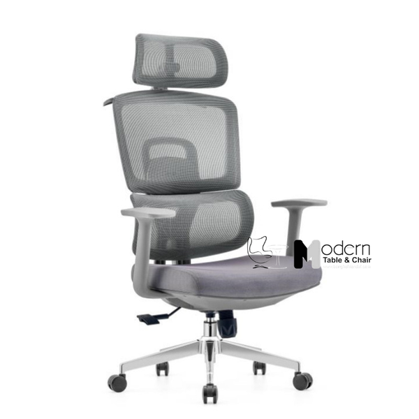 Ghế văn phòng lưng lưới cao có tựa đầu hiện đại CM4527-2M